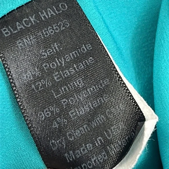 Black Halo 6 Teal Aqua Blue‎ Dress